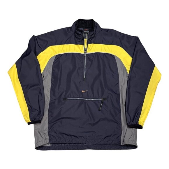 NIKE Vintage Y2K Windbreaker Lightweight Bomber Activewear Jacket Womens Large - Picture 1 of 6